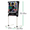 FRANKLIN SPORTS KIDS FOOTBALL TARGET TOSS WITH MINI FOOTBALLS - BLACK - Like New