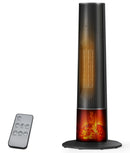 OYLUS TOWER SPACE HEATER 3D FLAME MODES BL-K21-DEWH - BLACK - Brand New