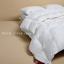 Airluck Feather Down Comforter Twin Size Hotel Fluffy Duvet 68" x 90" - White - Brand New