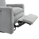 Oxford Baby Uptown Power Glider Recliner Rocking 270° Swivel/Chair 81253523 -Ash - Like New