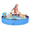 JECOO DOG POOL LARGE DOGS KIDDIE HARD PLASTIC FOLDABLE BATHING TUB - BLUE - Like New