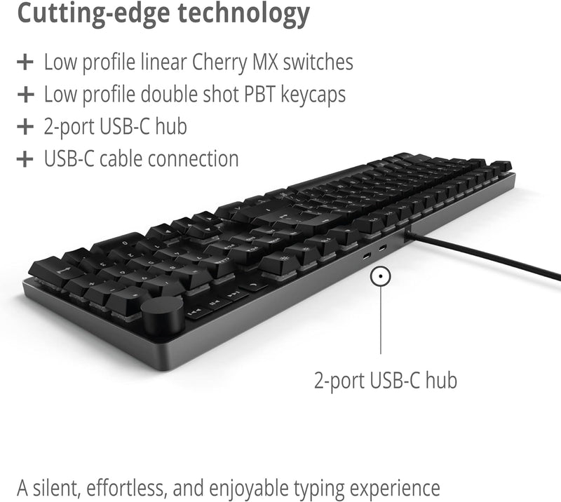 Das Keyboard MacTigr Wired Mechanical Keyboard for Mac, Cherry MX Red Switches Like New