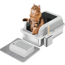 FURKID Litter Box Lid, XL Large Box for Large Cats, Non-Stick, MSP001-1-Gray - Like New