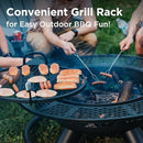 RED MOUNTAIN VALLEY 47 IN. WOOD-BURNING FIRE PIT BBQ 2A-OC139 - BLACK - Like New