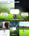 Kaxiida Solar Lights Outdoor Waterproof IP68, 3 Lighting Models Solar Powered - Like New