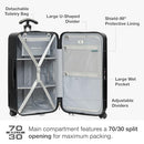 Travelers Ultimax II Polycarbonate Hardside Luggage Spinner Wheels Matte Black - Brand New