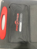 ROCKPALS (ROCKPOWER 120)SOLAR PANELS WITH OUTPUT 120W/18V - BLACK/RED - Like New