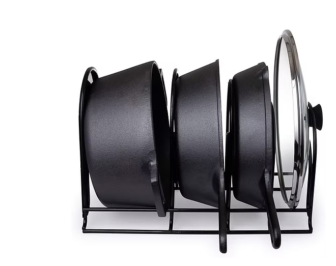 CUISINEL HEAVY DUTY PAN AND POT ORGANIZER - 5 TIER RACK - 15 INCH - RED - RED - Like New