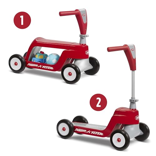 Toddler Scooter or Ride On Baby Toys, Radio Flyer Scoot 2 Scooter, 1-4 Years Old - Like New