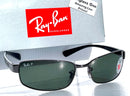 RAY BAN RB3364 004/58 62MM GUNMETAL FRAME N LENS SUNGLASS - GUNMETAL/DARK GREEN - Like New