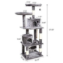 vapeonly Cat Tree Condo Furniture Luxury Cat Tower B07QL1HBST - Gray - Brand New