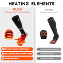 WASOTO Heated Socks Electric Heating Socks APP Control - Large - Black - Like New