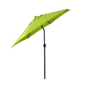 ASTELLA 9-FT STEEL GREEN PUSH-BUTTON TILT MARKET PATIO UMBRELLA - LIGHT GREEN - Like New