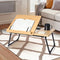 WISHACC BOOK STAND FOR READING IN BED BAMBOO LAPTOP STAND ADJUSTABLE - BAMBOO - Like New