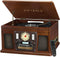 Victrola 8-in-1 Bluetooth Record Player & Multimedia Center ,Turntable -Espresso Like New