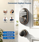 Veise Keyless Entry Door Lock, Electronic Keypad Deadbolt, Auto Lock - Bronze - Like New