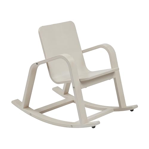 ECR4KIDS BENTWOOD ROCKING CHAIR, KIDS FURNITURE - WHITE WASH - Like New