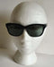 RAY BAN RB4159 601 SQUARE POLISHED BLACK FRAME DARK GREEN LENS 54MM - Like New