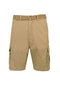 BLUE ROCK MEN'S COTTON STRETCH RIPSTOP CARGO SHORTS WITH BELT - KHAKI - SIZE 42 - Brand New