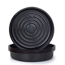 Idyllize 5 Pieces of 14 Inch Black Plastic Plant Saucer Drip Tray, (14") - Brand New