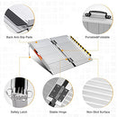 ORFORD Portable Wheelchair Ramp 2FT 28.74''L×23.8''W Handicap Ramps Aluminum - Brand New