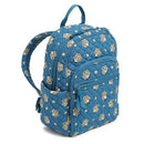 38890-18737 VERA BRADLEY PREMIUM COTTON SMALL BACKPACK - TEAL AND GOLD PAISLEY - Like New