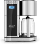 Russell Hobbs CM8100BKR Glass Series 8-Cup Coffeemaker - Black/Stainless Steel - Like New
