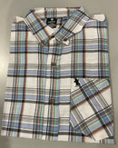 BLACK HORSE WOVEN PLAID SHIRT - MENS L - MULTICOLOR WOVEN PLAID - Brand New