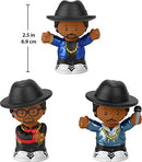 LITTLE PEOPLE COLLECTOR RUN DMC, SET OF 3 FIGURES STYLED LIKE THE ICONIC HIP HOP - Brand New