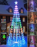 Brightever Smart Christmas Cone Tree, 7FT 295 LED Outdoor Christmas Tree - Like New