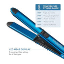 BABYLISS PRO NANO TITANIUM PRIMA3000 HAIR STRAIGHTENER 1 1/4" - BLACK/BLUE - Like New