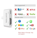 BELLVIE COMPATIBLE IPHONE TO HDMI ADAPTER SLIM LIGHT WEIGHT IPHONE IPAD IPOD - Like New