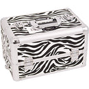 SUNRISE Makeup Case on Wheels 2 in 1 I3561 Hair Stylist Professional - Zebra - Brand New