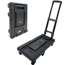 Folding Hand Truck Dolly 220 Lbs Heavy Duty Dolly Cart 6 Wheels 220 Lbs Black - Brand New