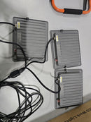 31000LM LED WORK LIGHTS WITH TRIPOD STAND PORTABLE 3 HEAD WORK LIGHTS - ORANGE - Like New