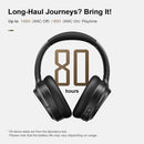 CALMBEE BLUETOOTH HEADPHONES CANCELLING WIRELESS MICROPHONE HOME - BLACK - Like New