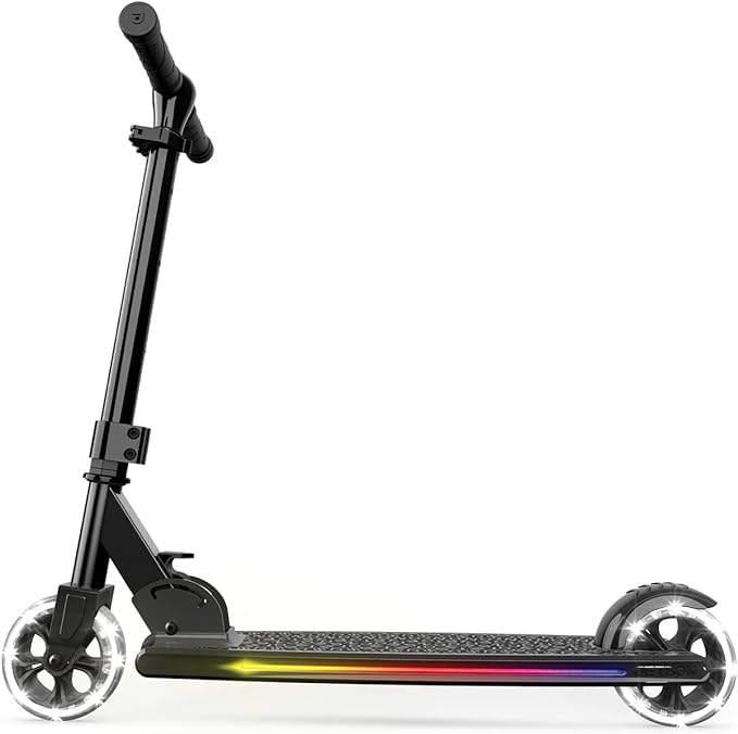 Jetson Mars Kids 2-Wheel Light-Up Kick Scooter LED Handlebar - Black - Like New