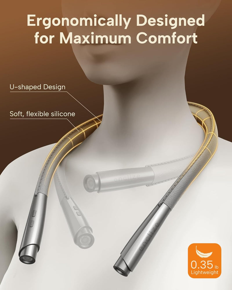 Enclize LED Neck Reading Light, 3 Colors, 9 Levels, Lightweight, SE-ES04 - Gray - Like New