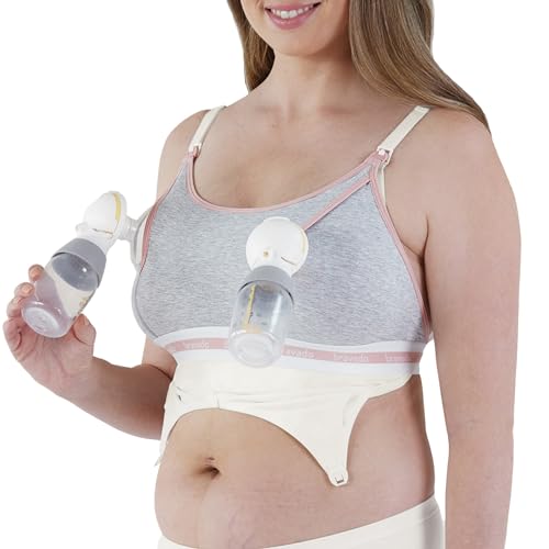 9301BA BRAVADO DESIGNS PUMPING BRA SIZE S/P - DOVE HEATHER - Brand New