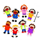 Fun Express Hand Puppets for Kids, 14 Inch, 8 Multicultural Puppets - New - Brand New
