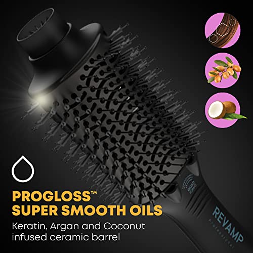 Revamp Progloss Perfect Blow Dry Volume Styler - Ceramic Barrel Hair Dryer Bru - Like New