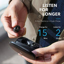 ANKER SOUNDCORE LIBERTY TRUE WIRELESS EARBUDS 100 HOUR PLAYTIME - BLACK - Like New