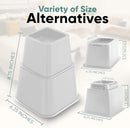 Home Intuition Heavy Duty Adjustable Bed Risers Furniture Riser 3,5,8Inch-White - Brand New