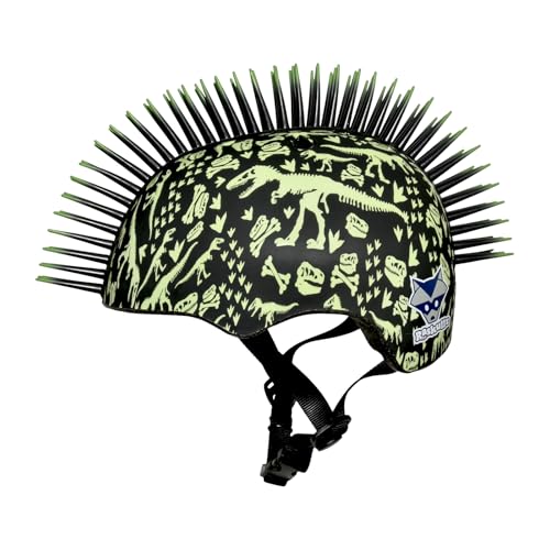 ML-009S Raskullz Mohawk Helmet 48-52cm - Green/Black - Brand New