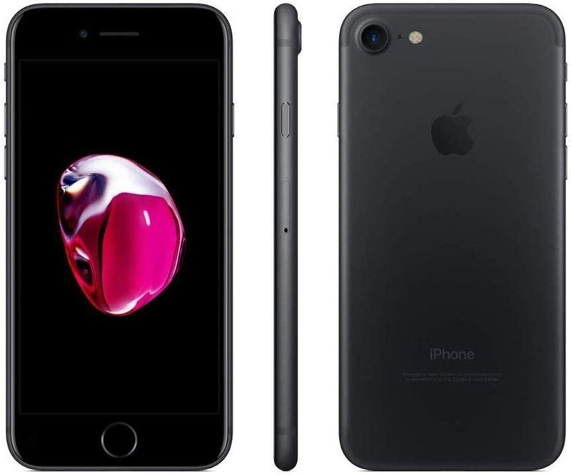 For Parts: APPLE IPHONE 7 - 32GB - UNLOCKED BLACK - PHYSICAL DAMAGE-CRACKED SCREEN/LCD