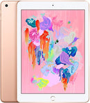 For Parts: APPLE IPAD 6TH GEN 9.7" 128GB MRM22LL/A - GOLD - PHYSICAL DAMAGED CRACKED SCREEN