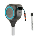GARDENA 18614-80 66 Foot Retractable Reel on Metal Spike - Black - Brand New