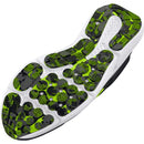 UNDER ARMOUR MEN CHARGED ASSERT 10 SHOES - SIZE 10, BLACK/BLACK/HIGH VIS YELLOW - Like New