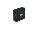 Tripp Lite Black 5000 mAh Portable 2-Port Mobile Power Bank and USB Battery Wall
