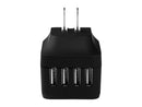 StarTech Travel 4 Port USB Wall Charger with International Power Adapter